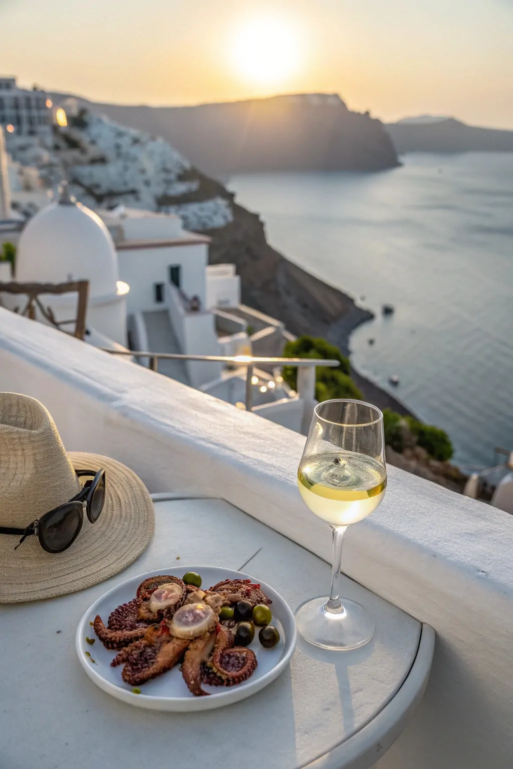 12 Most Romantic Food Destinations for Solo Travelers 12 Santorini, Greece