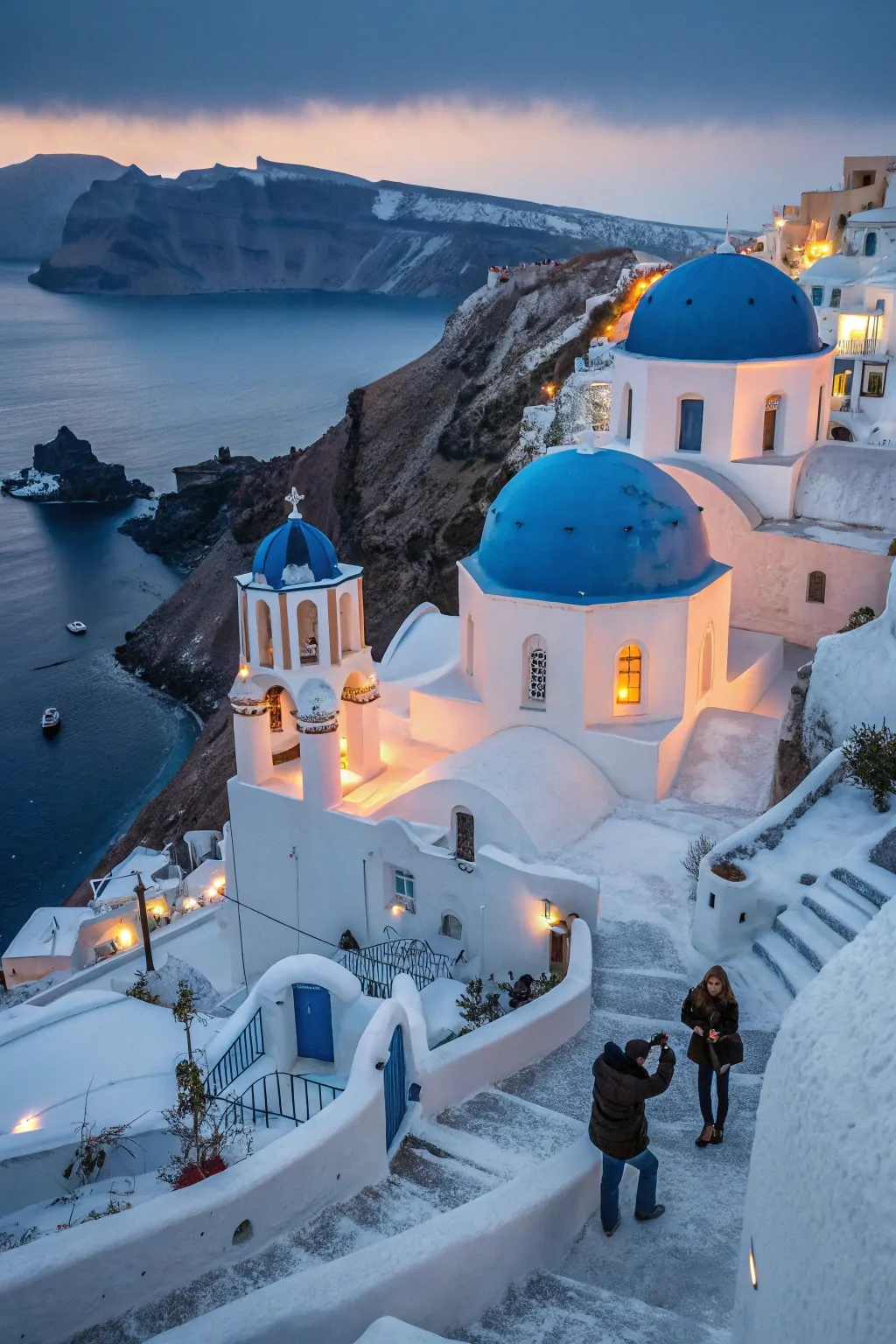 10 Best Holiday Travel Destinations for 2025: Unveil Winter and Warm Weather Magic 3 Santorini in Snow